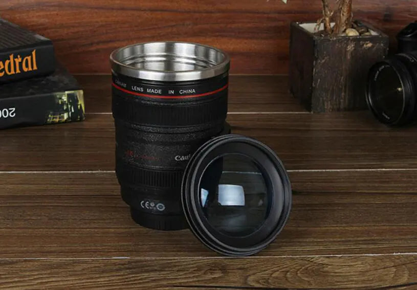ProBlend Camera Lens Mixer Mug - Elite Stainless